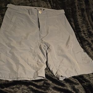 Lost Men's Gray Cargo Shorts